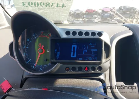 2013 Chevrolet Sonic Lt Auto from USA, damaged, VIN 1G1JC5SB3D4167659